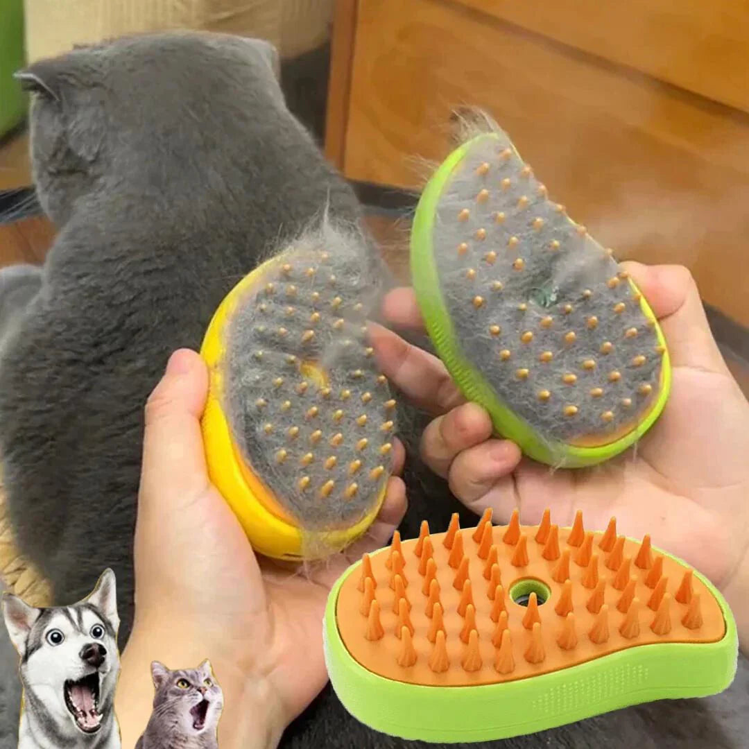 Cepillo Para Mascotas a Vapor 3 en 1